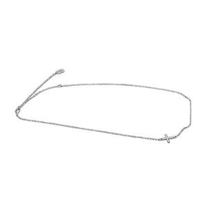 James Avery Horizontal Cross Necklace OS Silver Excellent Sterling 925